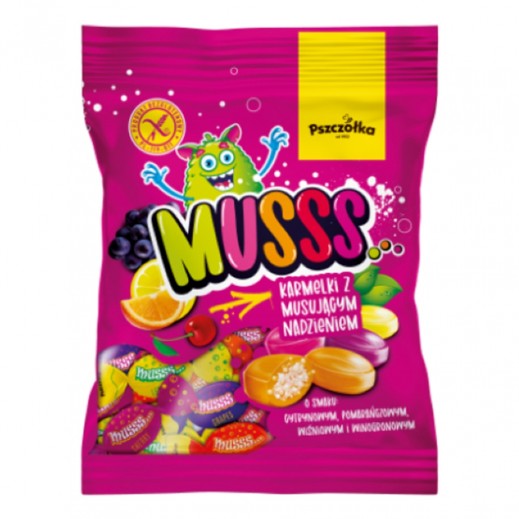 Pszczolka Musss Gluten Free Caramel Assorted Candy 100g