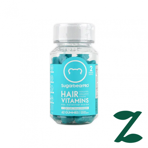 Sugarbear Pro Hair Vitamins 62 Gummies - Delivered by Pharmazone - delivered by Taw9eel Fast