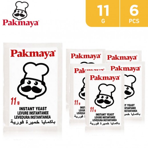 Pakmaya Instant Yeast 6 x 11 g - delivered by Taw9eel Fast