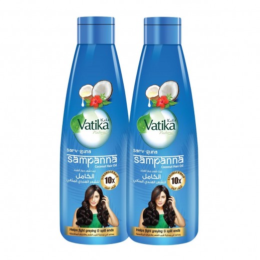 Vatika Naturals Sampanna Coconut Hair Oil 2 x 300 ml