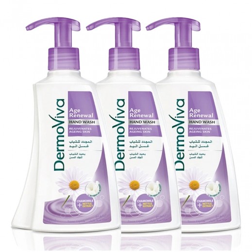 Dermoviva Age Renewal Hand Wash 3 x 200 ml