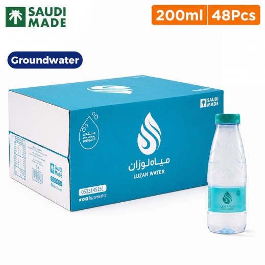 Luzan Natural Mineral Water 48 × 200ml - delivered by Taw9eel Fast