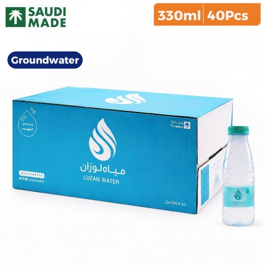 Luzan Natural Mineral Water 40 x 330ml - delivered by Taw9eel Fast