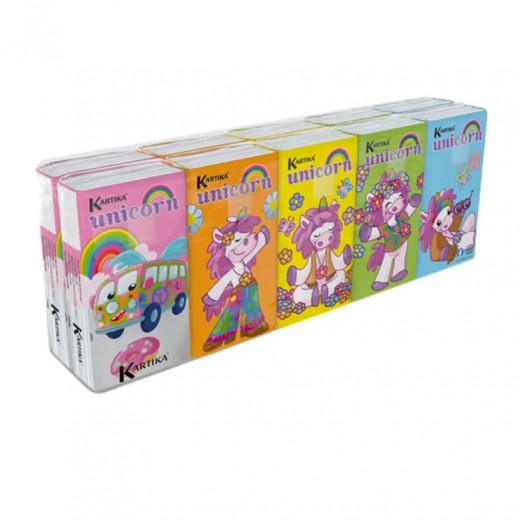 Unicorn Handkerchiefs 10X9 (4 Plies) - delivered by Taw9eel Fast