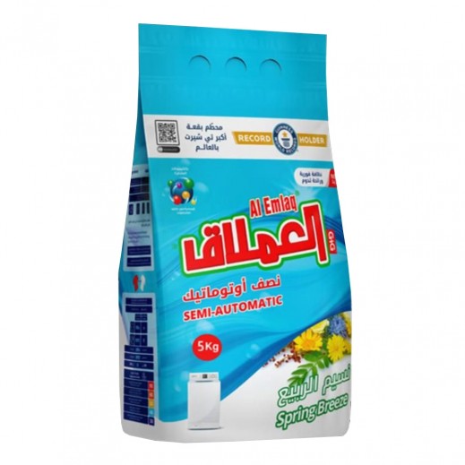 Al Emlaq Semi Automatic Spring Breeze Laundry Detergent Powder 5kg