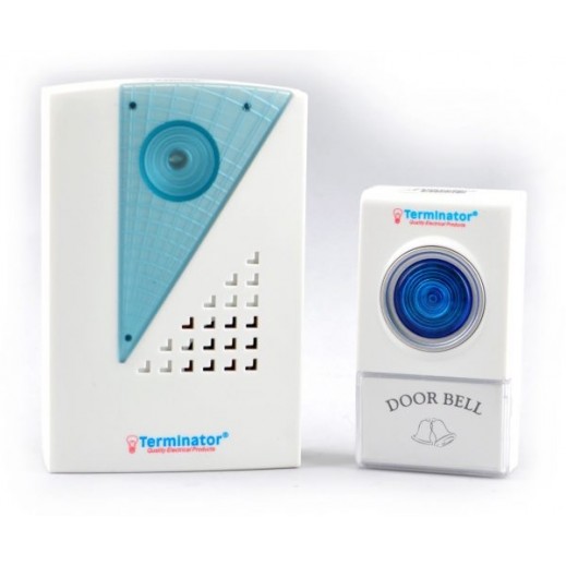 Terminator wireless digital door bell - White - delivered by Taw9eel Fast