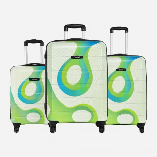 Safari Tiffany Check-In Printed Hard Luggage (55 / 65 / 77cm) - delivered by Taw9eel Within 48 hours 