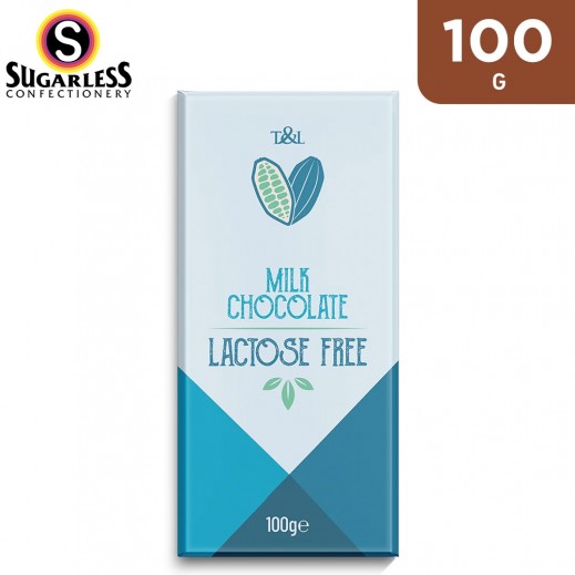 Buy Sugarless Lactose Free Milk Chocolate Bar 100 g توصيل
