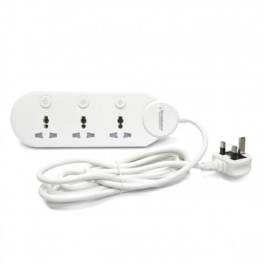 Terminator 3 Way Universal Power Extension Socket