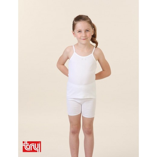 Slim Fit Suspender Set With girls' Shorts 3-4