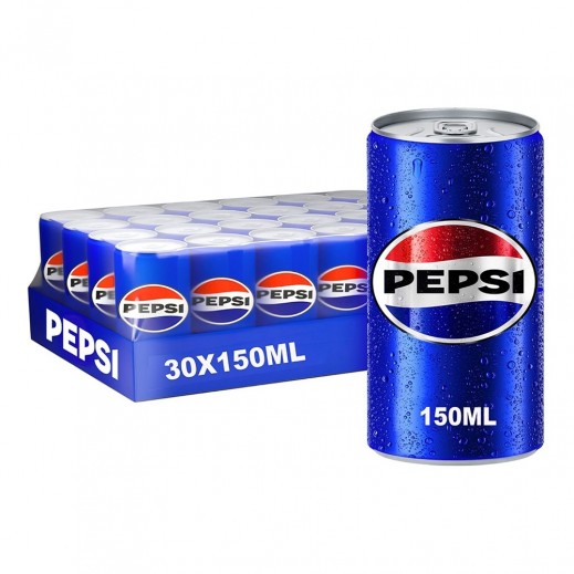 Pepsi Soft Drink Can 30 x 150 ml  - delivered by Taw9eel Fast