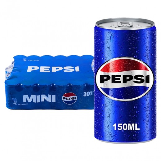 Pepsi Soft Drink Can 30 x 150 ml  - delivered by Taw9eel Fast