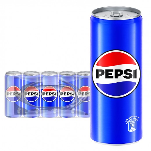 Pepsi Soft Drink Can 10 x 250 ml - delivered by Taw9eel Fast