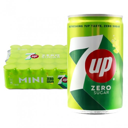 7up Zero Sugar Soft Drink Can (30 x 150 ml) - delivered by Taw9eel Fast
