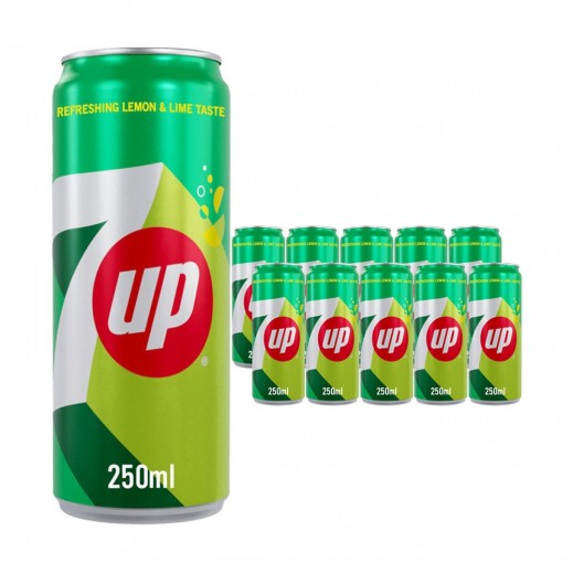 7up Can 10 x 250 ml - delivered by Taw9eel Fast