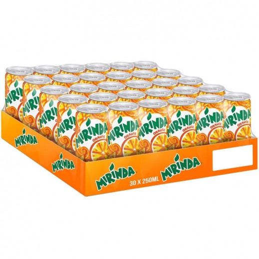 Mirinda Orange Drink Can Carton 30 x 250 ml