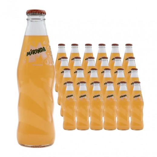 Mirinda Orange Bottle 24x250 ml Carton - delivered by Taw9eel Fast