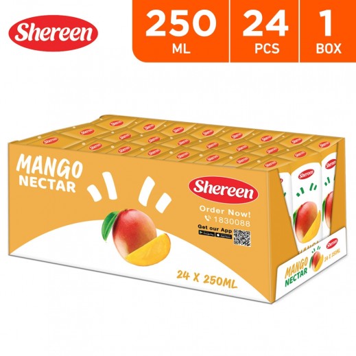 Shereen Mango Nectar Carton 24 x 250 ml - delivered by Taw9eel Fast
