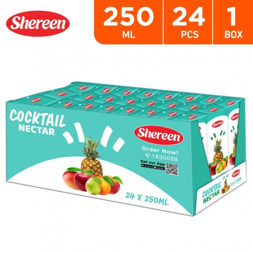 Shereen Cocktail Nectar Carton 24 x 250 ml - delivered by Taw9eel Fast