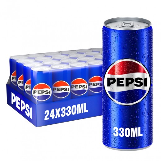 Pepsi Soft Drink Can 24 x 330 ml  - delivered by Taw9eel Fast