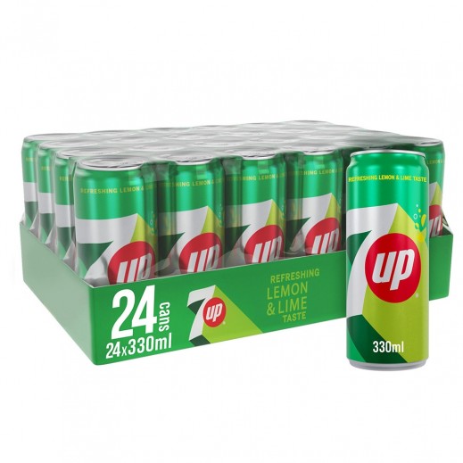 7up Can 24 x 330 ml - delivered by Taw9eel Fast