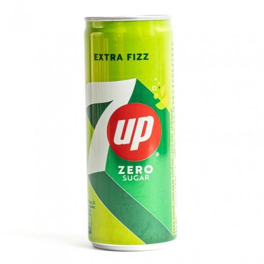 7up Extra Fizz Sugar Free Can 330 ml - delivered by Taw9eel Fast