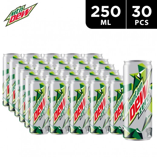 Mountain Dew Zero Sugar Can 30*250 ml - delivered by Taw9eel Fast