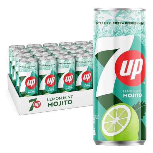 7 Up Lemon Mint Mojito Can 30×250Ml - delivered by Taw9eel Fast