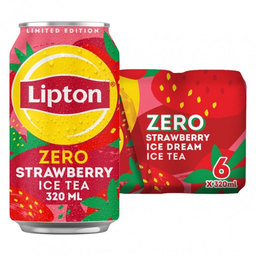 Lipton Ice Dream Zero Strawberry Ice Tea 6 × 320ml