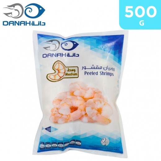 Danah Frozen Peeled Shrimp (Medium) 500 g	 - delivered by Taw9eel Fast