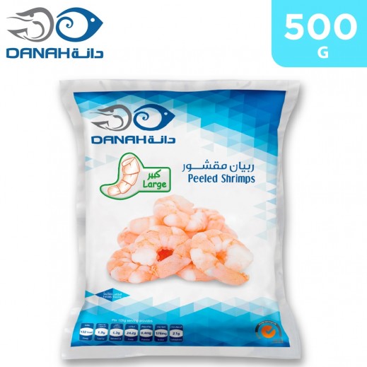 Danah Frozen Peeled Shrimp (Large) 500 g	 - delivered by Taw9eel Fast