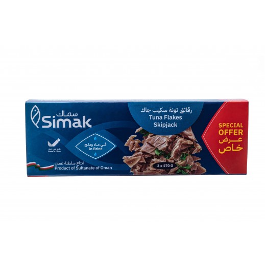 Simak Scape Jack Tuna Flakes In Brine 3 x 170 g