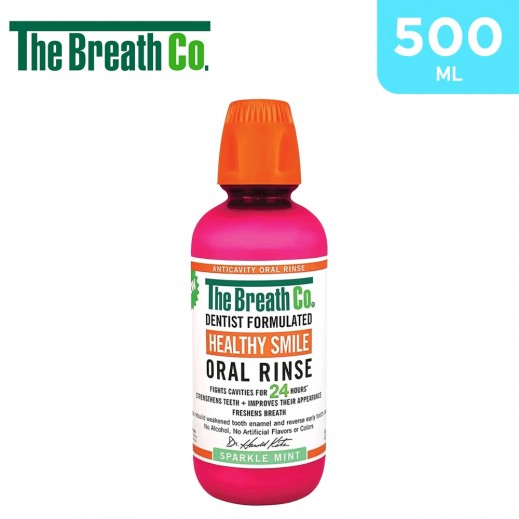 The Breath Co Sparkle Mint Oral Rinse For Healthy Smile 500 ml - delivered by Taw9eel Fast