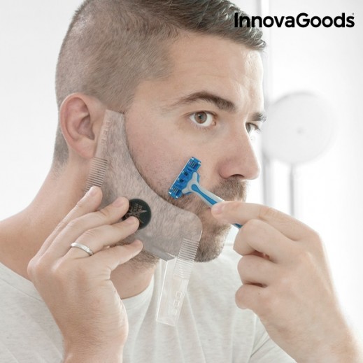 InnovaGoods Beard Template for Shaving  - delivered by Taw9eel Fast