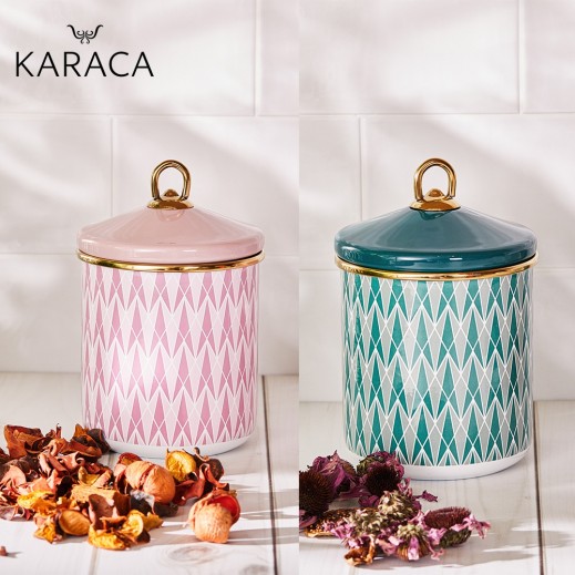 Karaca Small Enamel Storage Container