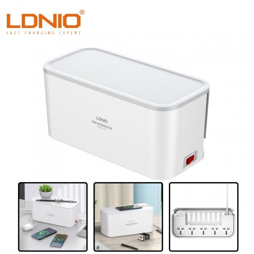 LDNIO Management Power Strip Box With 5 Universal Outlets & 3 USB Ports - delivered by Taw9eel Fast