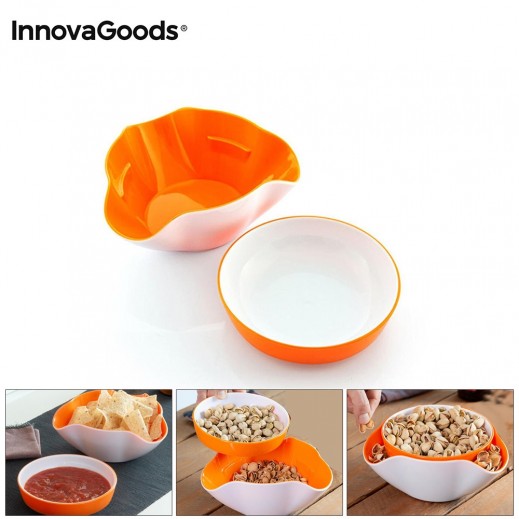 InnovaGoods 2-in-1 Snack Bowl (2 Pieces) - delivered by Taw9eel Fast