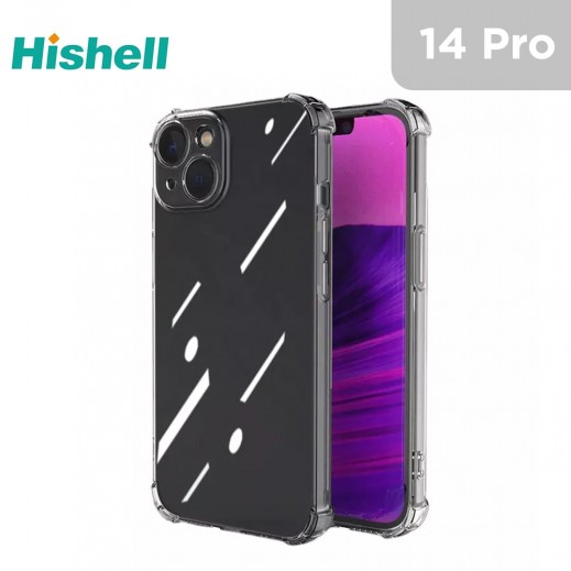 Hishell TPU Shock Proof Case for iPhone 14 Pro - Clear