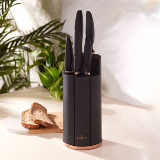 Karaca Proofcut Knife Set Black 6 Pieces