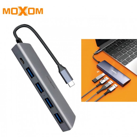 Moxom 5 in 1 Type-C to USB Hub