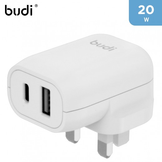 Budi 20W PD 20W QC 3.0 Power Adapter 