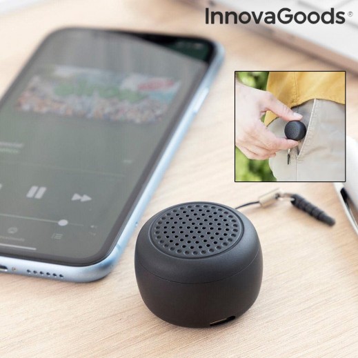 InnovaGoods Rechargeable Portable Wireless Mini Speaker Miund - delivered by Taw9eel Fast