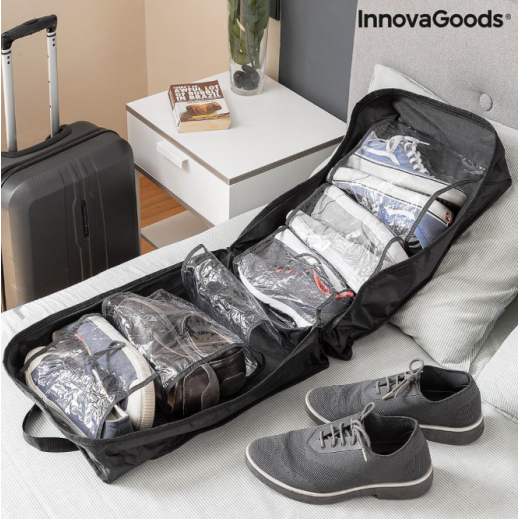 InnovaGoods Travel Shoe Bag Doshen 12 Shoes - delivered by Taw9eel Fast