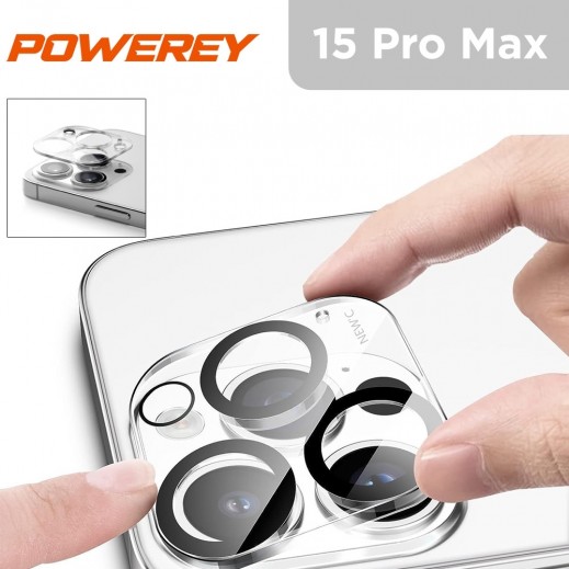 Powerey Camera Lens Protector for iPhone 15 Pro Max