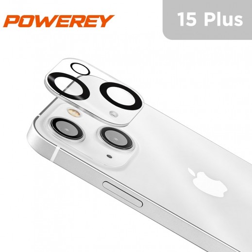 Camera Lens Protector for iPhone 15 Plus By Powerey - delivered by Taw9eel Fast