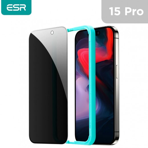 ESR Tempered-Glass Privacy Screen Protector For iPhone 15 Pro - delivered by Taw9eel Fast
