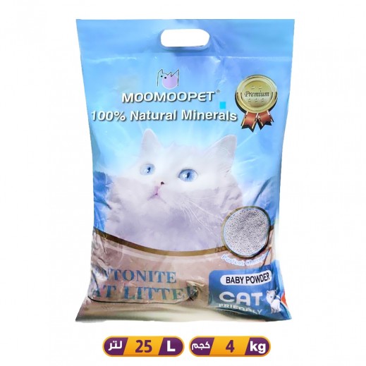 Moomoopet Bentonite Cat Litter Clumping Sand - Baby Powder