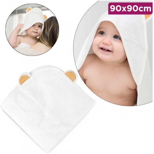 Bear Design Baby Hooded Towels 90 × 90Cm - delivered by Taw9eel Fast