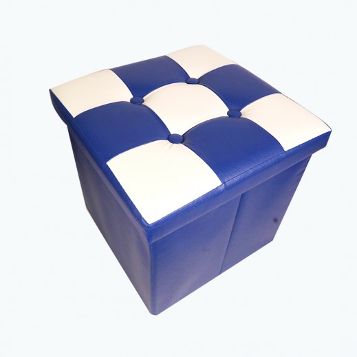 Foldable Storage Box Medium Blue By Taw9eel Essentials 38 × 38 × 38cm