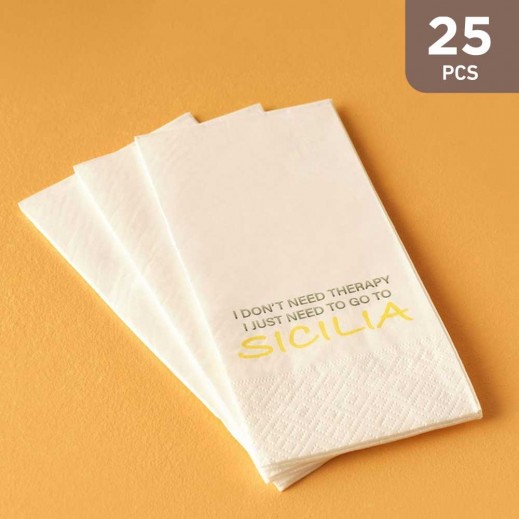 Bella Maison Sicilia Napkin 33 x 33 cm - 25 Pieces - delivered by Taw9eel Fast